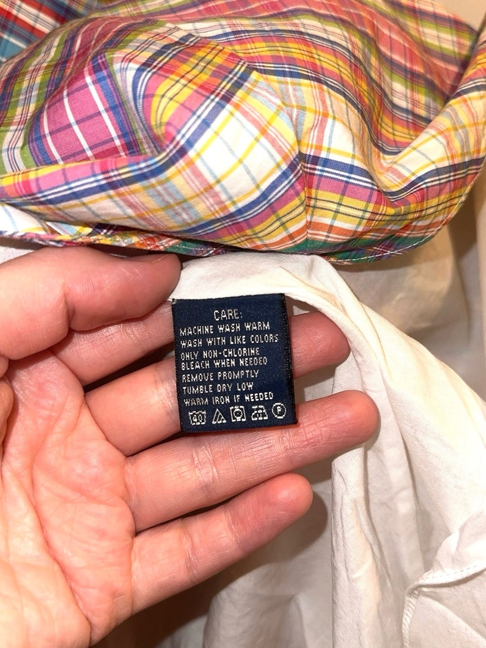 Vintage Ralph Lauren MADRAS Multicolor Plaid Strapless Mini Dress - Picture 5 of 8